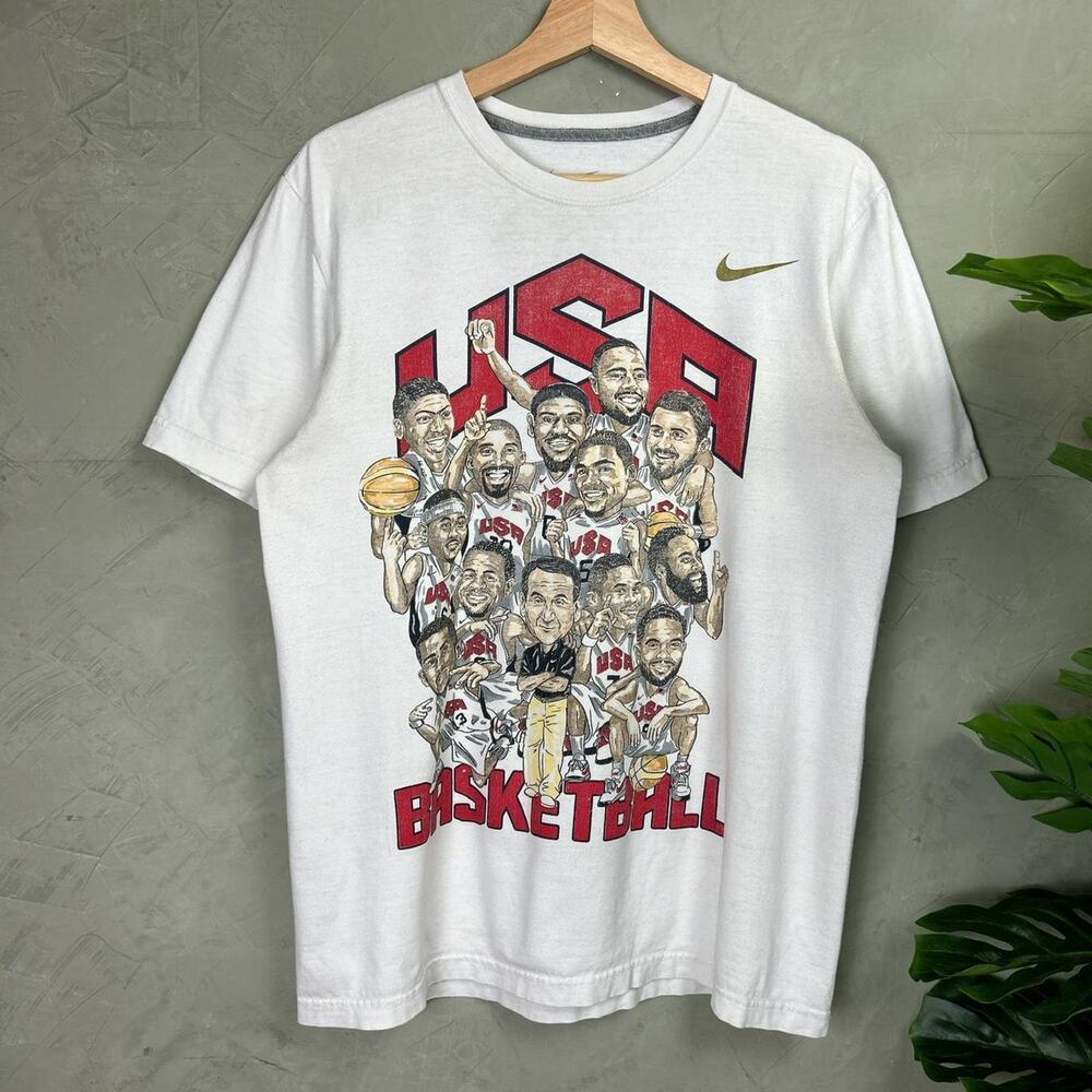 2012 USA Olympic Basketball Team Caricature NBA Kobe Lebron Medium Shirt